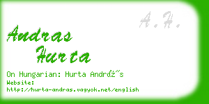 andras hurta business card